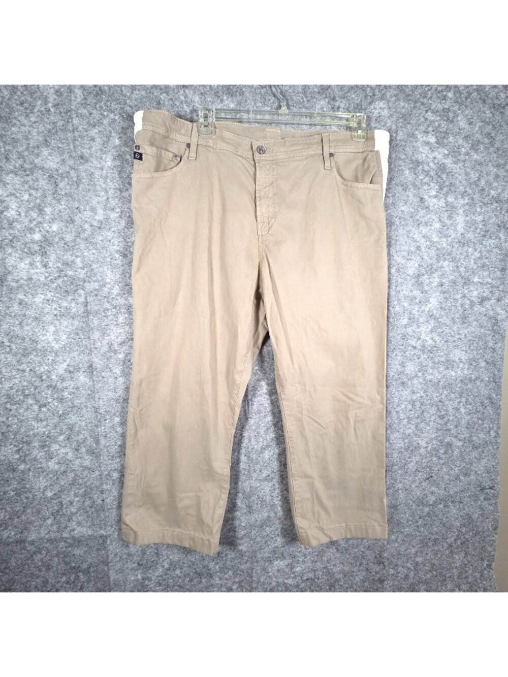 Adriano Goldschmeid  Chino Pants Flat Front Office Work Beige Size Men's 42x34
